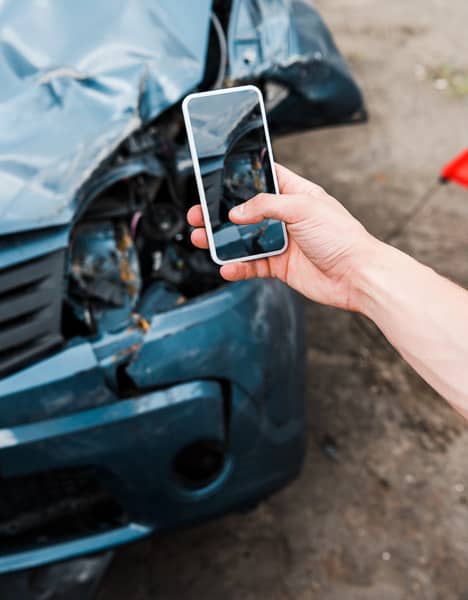 Bilddokumentation während dem Unfall